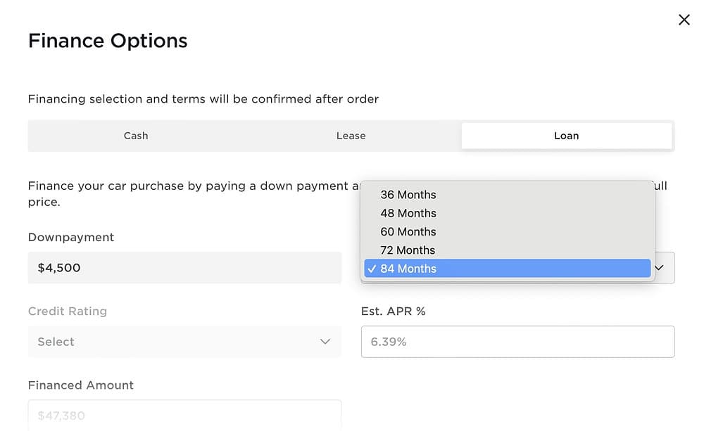 Tesla Launches 84-Month Financing in the US