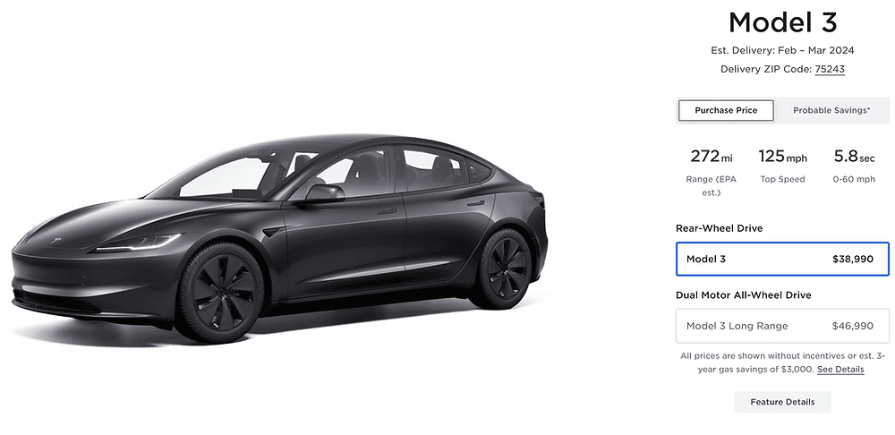 Tesla Announces Price Update and Enhanced Incentives for Model 3 and Offers Free FSD Transfer