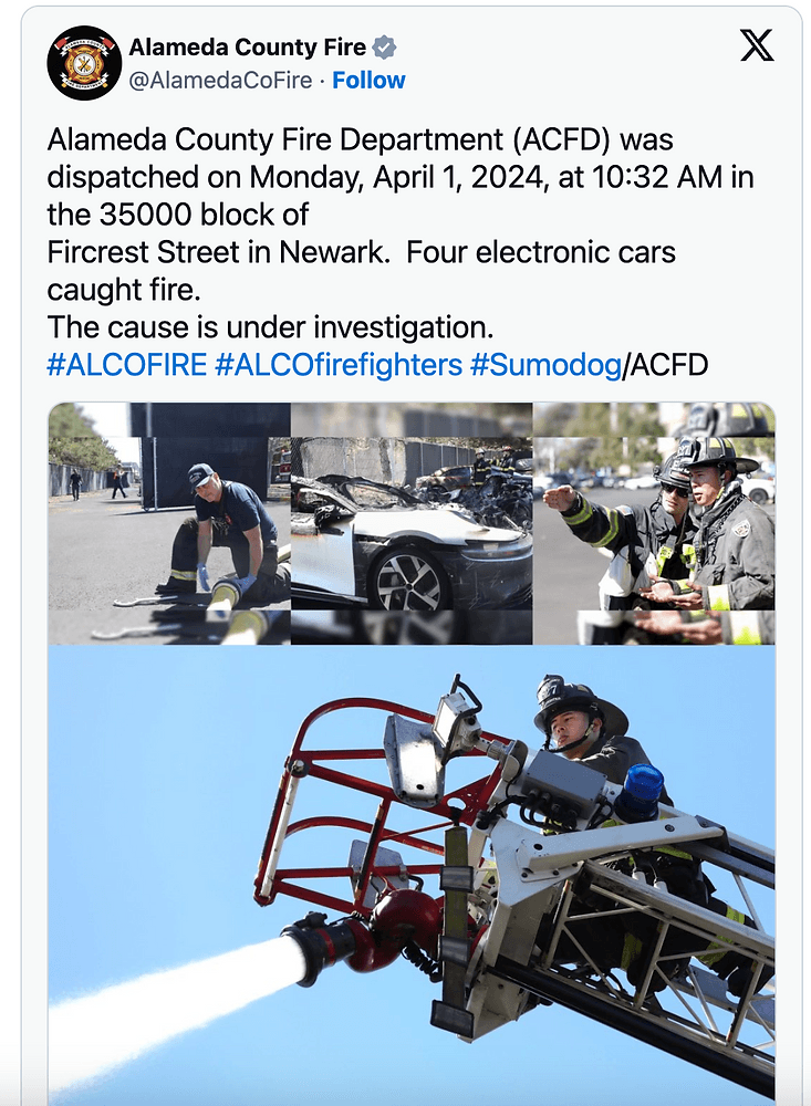 Fire Engulfs Lucid Air Prototype at Company Headquarters