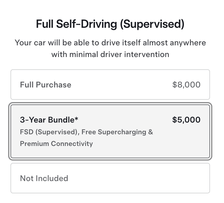 New Tesla Bundle: 3-Year Package for Model S and Model X (US and CA)