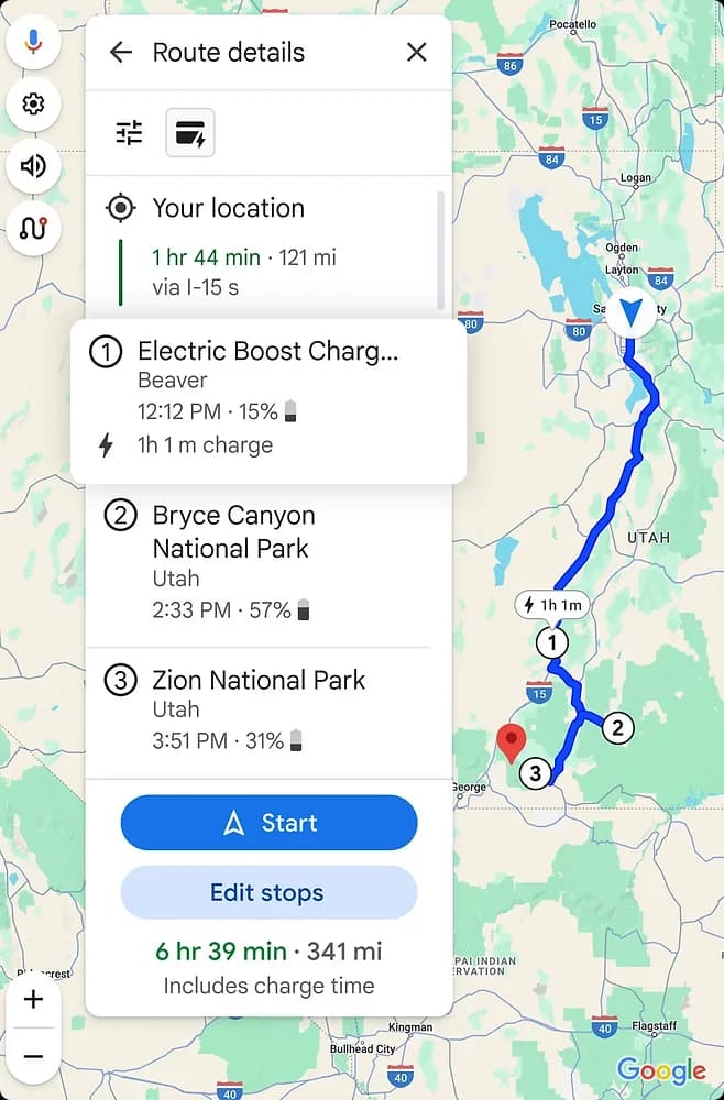 Google Maps Enhances Features to Support EV Drivers with Real-Time Charging Station Updates